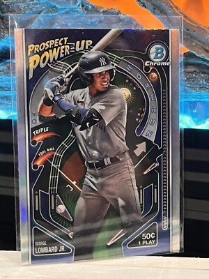 George Lombard Jr 2024 Bowman Chrome #PP-17 Prospect Power-Up New York Yankees