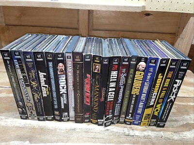 Huge Lot of 19 WWE DVD's - 3 & 4 Disc Sets - Rock, Stone Cold