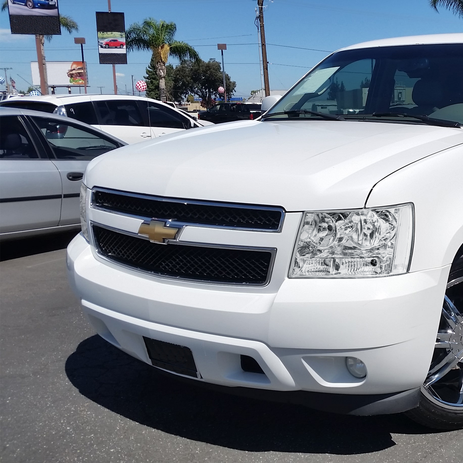 Chrome Housing Clear Corner Signal Headlights for 07-14 Chevy Tahoe Avalanche | Australia