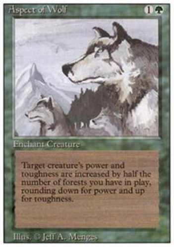 Light Play, English MTG Regular Aspect of Wolf 3rd Edition Magic the Gathering - Picture 1 of 1