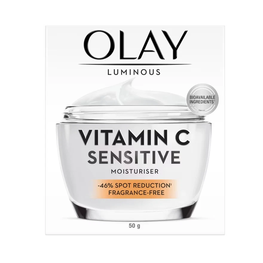 Olay Luminous Vitamin C Sensitive Moisturiser 50 G. - Image 2 of 4