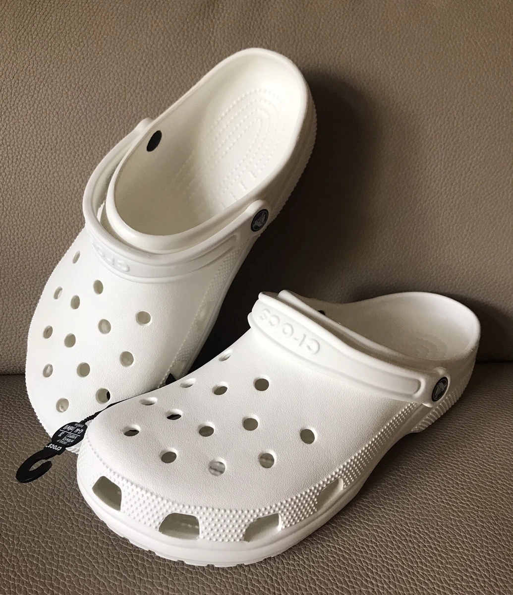 White crocs mens 10 sales