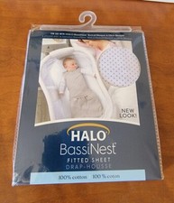 Halo Bassinest Swivel Sleeper Fitted Sheet 100 Cotton White