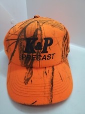 K & P Precast Orange Camo Camouflage K-Brand Snapback Hat Cap USA Made