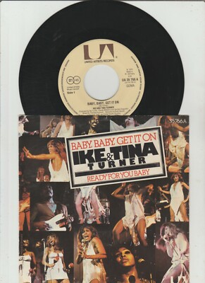 IKE & TINA TURNER: Baby, Baby, Get It On (´74 / rare orig. German 7''Single )