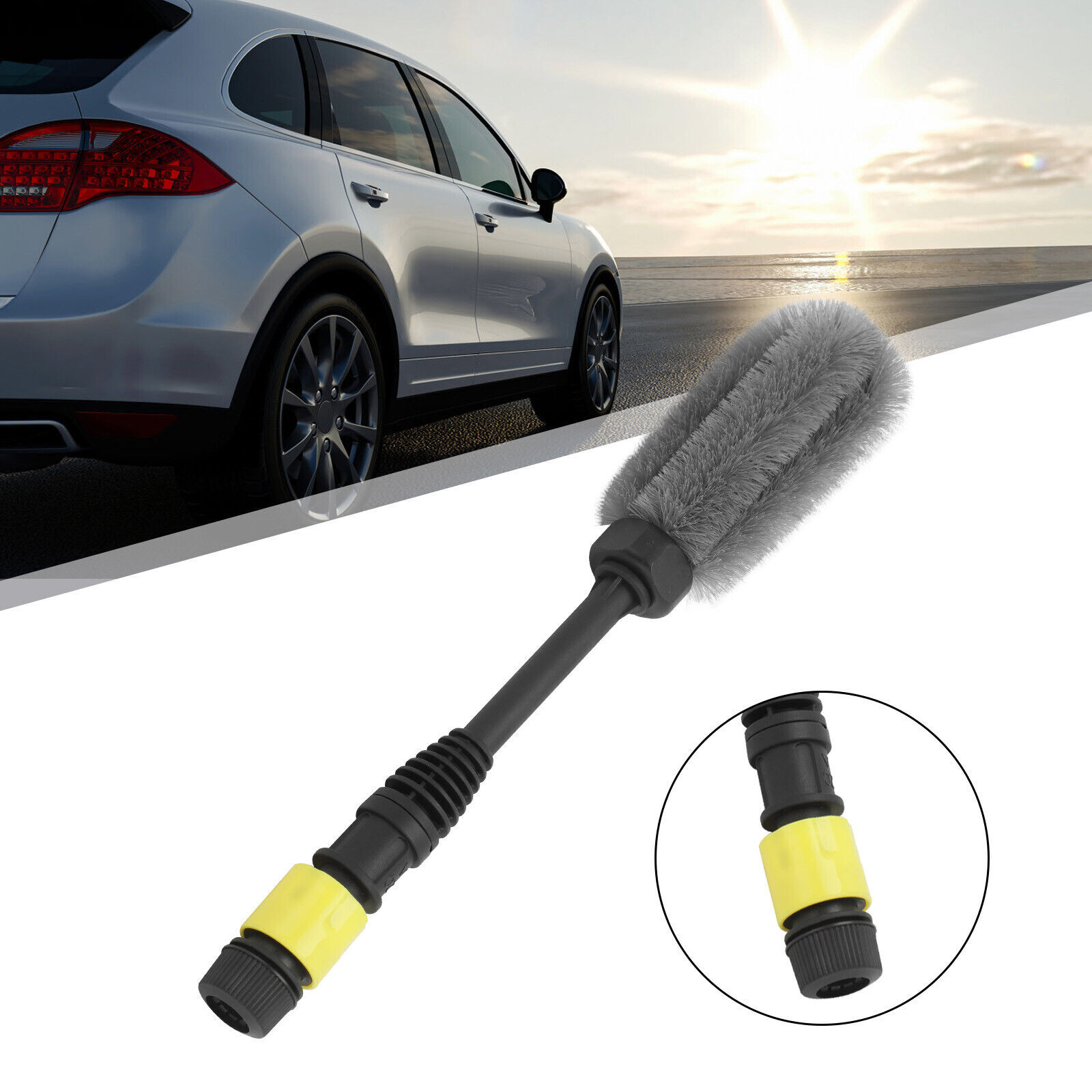 Car Alloy Wheel Cleaning Brush Tool Tire Washing Clean Soft Bristle