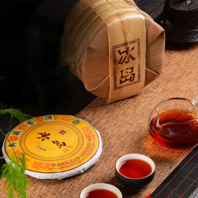 2014 Yunnan Ancient Tree Ripe Pu'er Tea Cake 200g Natural Herbal Black Tea