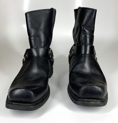 Eddie Moran Vintage Road Boots Bikers cowboy western rodeo leather black… Eddie Moran Motorcycle Road Boots  main image 2