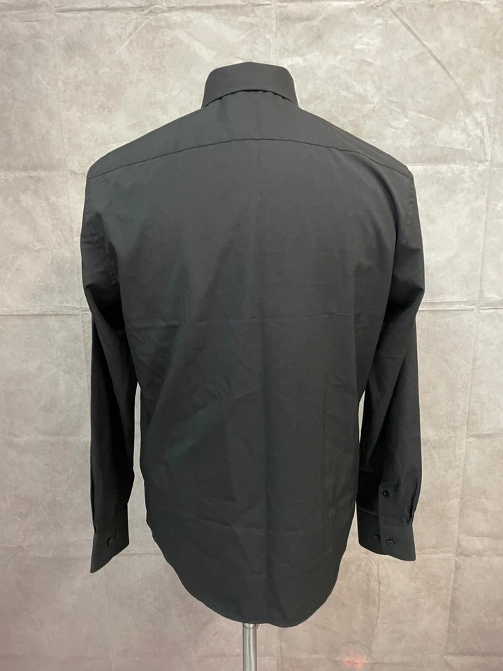 Jones New York Signature Men's Slim Fit Black Shirt Long Sleeve Size M - Image 3 of 4