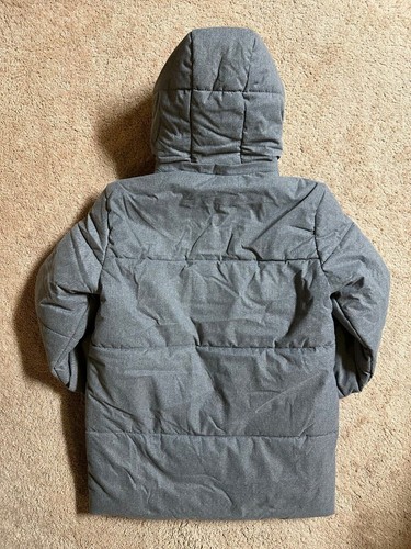 Banana Republic Mens Hooded Puffer Jacket Grey Brand New NWT Gray Winter Fall - Picture 8 of 9