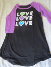 Women's Nightshirt  LOVE, LOVE, LOVE  Sleepwear  Cotton  Size 11-13