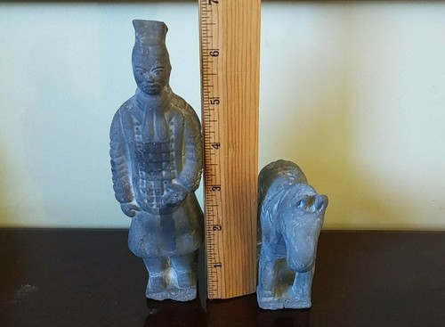 Handcrafted Terracotta Chinese Soldier and Horse QIN DYNASTY Antique Replicas - 第 9/9 張圖片