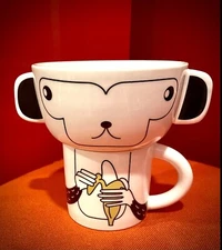 2-piece Stacking MONKEY SNACK SET, IMM LIVING Designed By SURYA SAJNANI