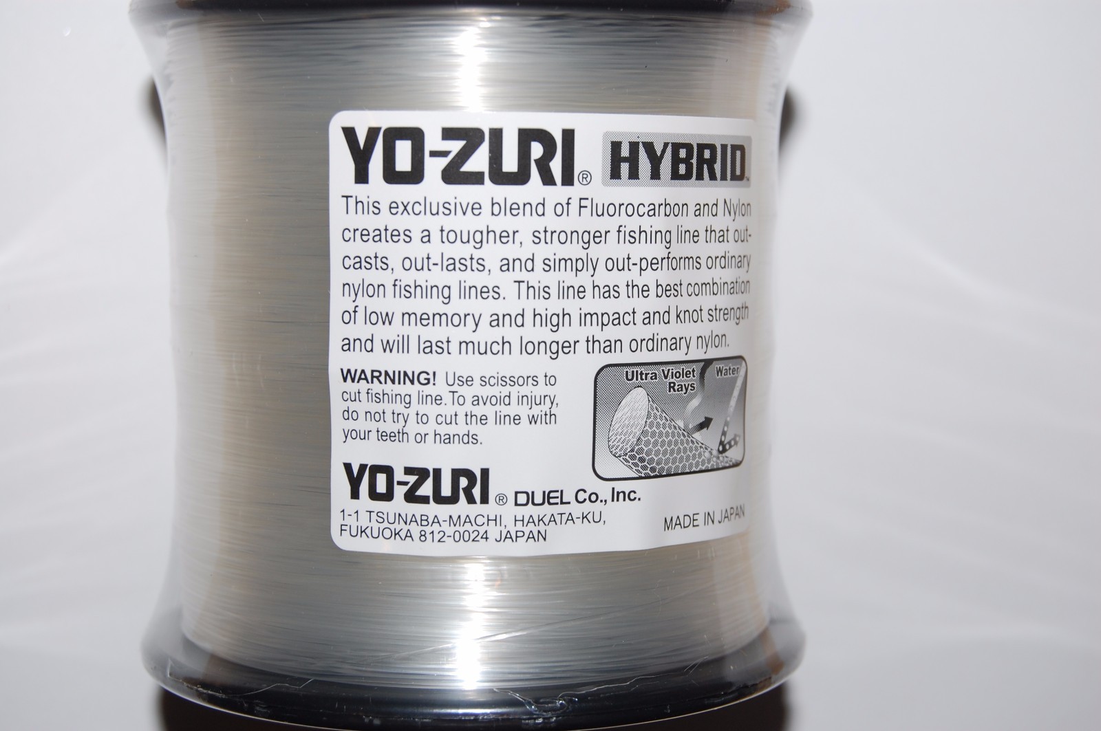 yo zuri fluorocarbon nylon hybrid 30lb lovis clear 600yds spool