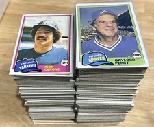 1981 Topps Baseball Cards 251-500 (EX-NM) - You Pick - Complete Your Set