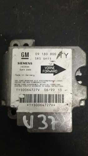 Airbagsteuergerät 09180800 TY Opel Vectra B
