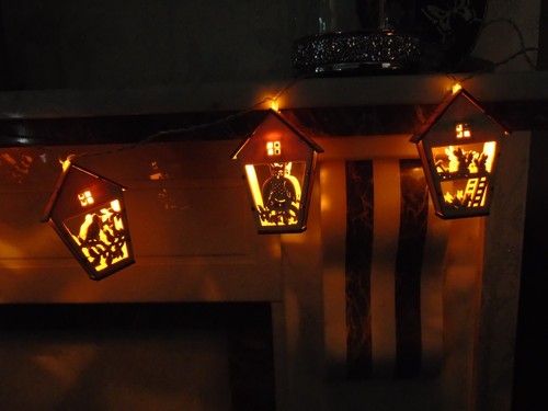 Premier Wooden LED Xmas Lantern Lights Decoration - Warm White NEW! Woodland - Picture 6 of 8