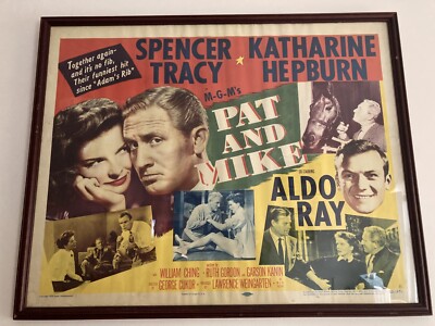 PAT &MIKE 1952 Spencer Tracy Katharine Hepburn 22x28 Rolled Poster 52/291 Ltd Ed