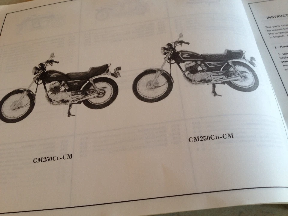 Honda Parts Lista CM250C CM250 CM 250 CM250Cc CM250Cd Edizione 2 1982 - Immagine 3 di 4