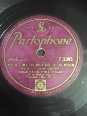 1949 OSCAR RABIN 10'' 78 YOU'RE STILL THE ONLY GIRL IN THE WORLD FAR AWAY PLACES