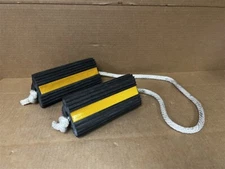 Rubber Wheel Chock Set w/Rope