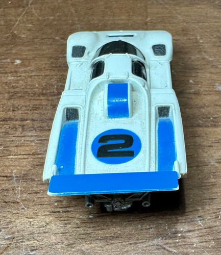 Auto d'epoca Aurora AFX Slot Lemans Ferrari 512 M bianco blu #2 scala HO vintage - Foto 6 di 15