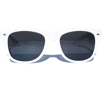 80s Sunglasses White Frame Classic Design Retro 80s Fashion Horn