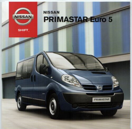 Nissan Primastar Euro 5 2012-13 UK Market Sales Brochure Van Minibus  - Picture 1 of 1