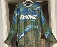 G&G Outfitters Realtree Green Keystone Light Fishing Long Sleeve Shirt Men's M