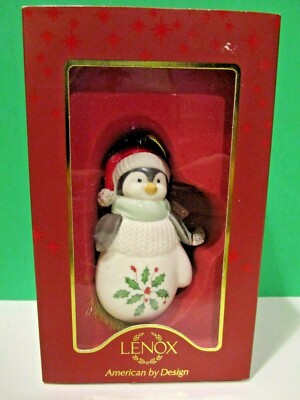 LENOX HOLIDAY PENGUIN Ornament -- -- NEW in BOX