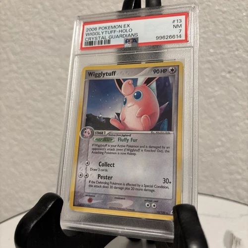 2006 POKEMON EX CRYSTAL GUARDIANS WIGGLYTUFF #13/100 RARE HOLO FOIL PSA 7