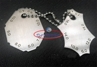 2pc Right Angle Weld Gauge Pocket Fillet Weld Gauge Measure Tool *wq