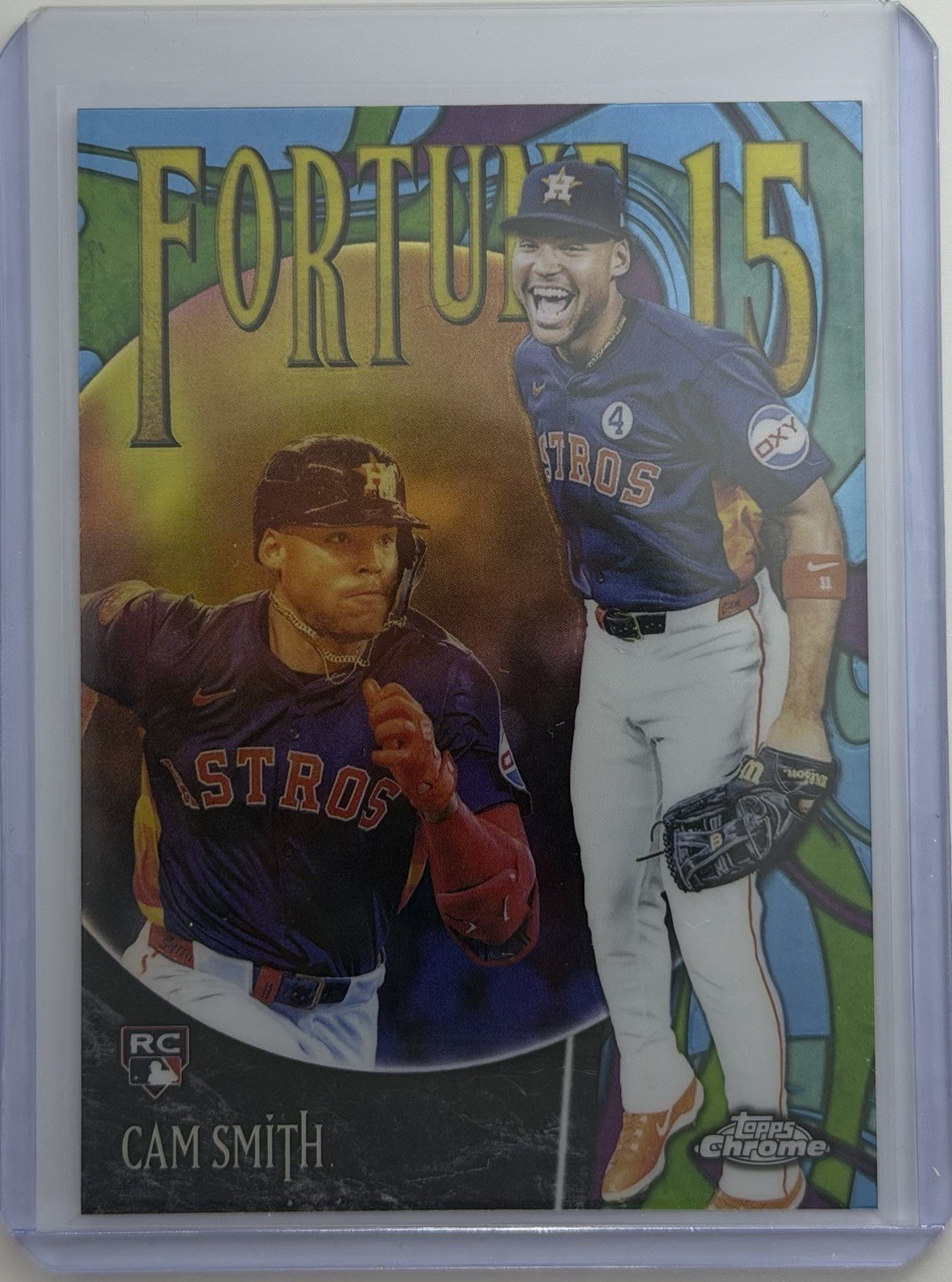 2025 Topps Chrome Update Cam Smith Fortune 15 RC Rookie #F15-25 Astros