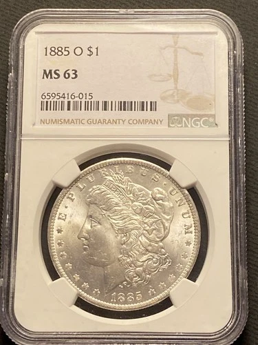 1885-O $1 MS 63 NGC Morgan  Silver Dollar