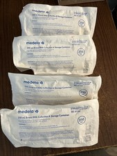4 PK Medela Sterile Breast Milk Collection Storage Containers 250ml 87150S