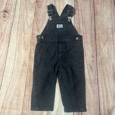Levi s Black Faded Wash Overalls Jeans Denim 18M Carpenter Pockets