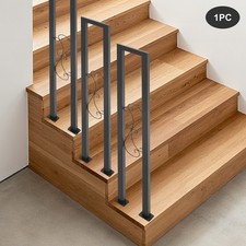 Modern U Shaped Hand Rails for Indoor Stairs, Industrial Stair Railing