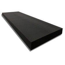 FoamTouch 2" x 24" x 72" Upholstery Foam, Charcoal x 24 " x 72",