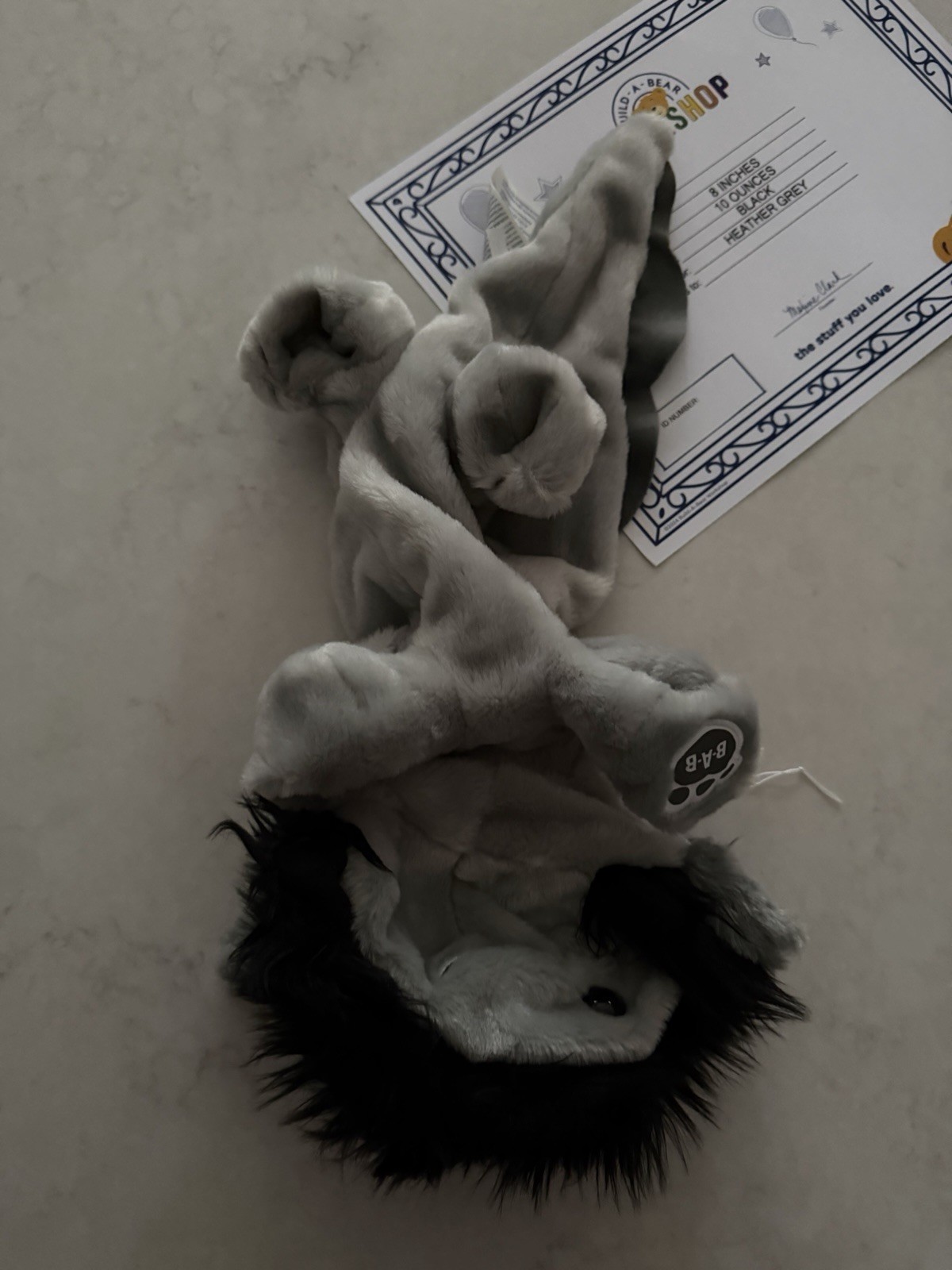 2025 Build A Bear Emo Axolotl UNSTUFFED w/ Check Hoodie Animal Plush NEW IN HAND