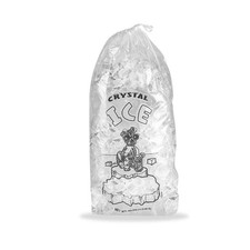 250 Pack Drawstring Ice Bags 14.5 x 24. Pure Ice Printed 2 mil BPA Free