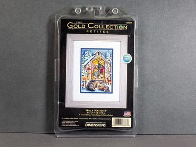 Dimensions Gold Collection Petites, Holy Nativity, Cross Stitch Kit, #8787 2006