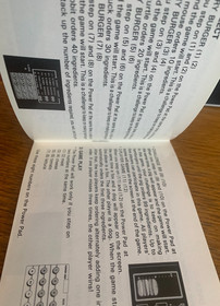 Short Order Eggsplode (Nintendo NES) Original Instruction Manual