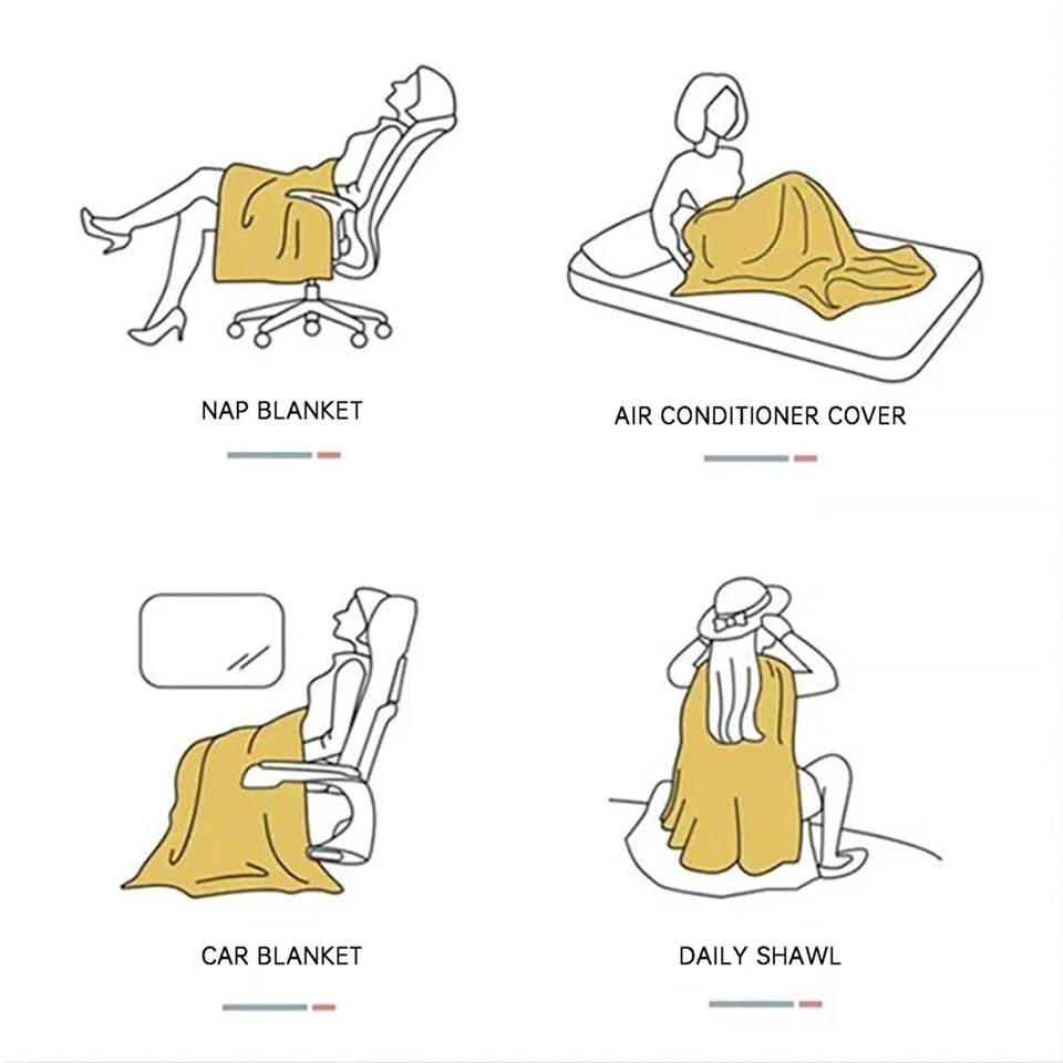 2 in 1 Warme Decken Kissen Stitch Winter Decke Weiche Schlafdecke Kuscheldecken - Bild 2 von 4