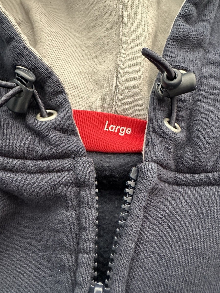 Size Large - Supreme SS25 Playoffs Zip Up Hooded Sweatshirt Navy