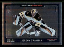 2021-22 O-Pee-Chee Platinum Photo Driven Jeremy Swayman Boston Bruins #PD-15