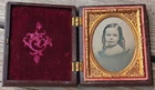 Ambrotype Child w/ Long Curls, Gutta Percha Union Case