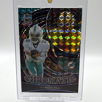 Panini 2023 Spectra Tyreek Hill Chromatic Interstellar Prizm #CH-TH /50 Dolphins