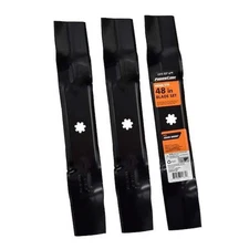 PowerCare Rider/ZTR 48in Blade Set Replaces OEM GX21784 & More Fits John Deere