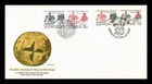 SWEDEN DENMARK SHARED HERITAGE JOINT ISSUE DUAL CANCEL 1985 FLEETWOOD CACH FDC