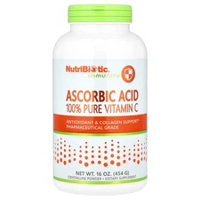 NutriBiotic Ascorbic Acid Crystalline Powder 16 oz 454 g Egg-Free, Gluten-Free,